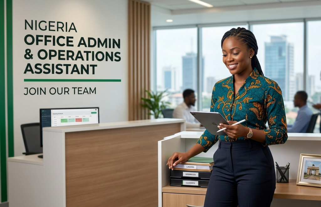 Office Administrator / Operations Assistant Job in Port Harcourt, Rivers State | ₦100,000 – ₦150,000 per Month