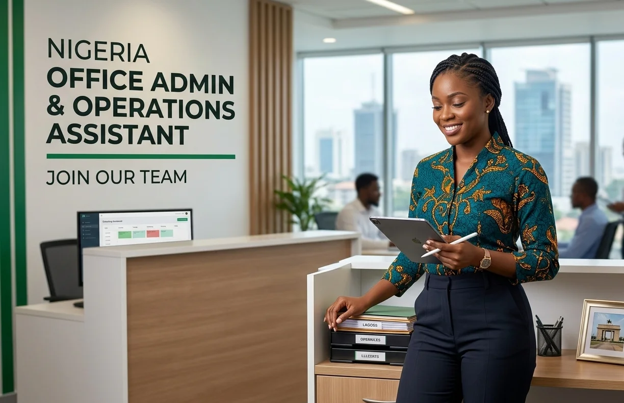 Office Administrator / Operations Assistant Job in Port Harcourt, Rivers State | ₦100,000 – ₦150,000 per Month