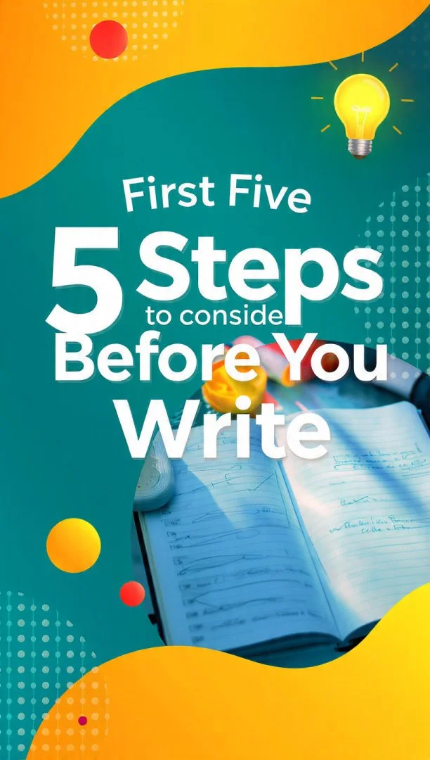 First five steps to consider before writing a story